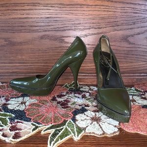 Prada Olive Green pump